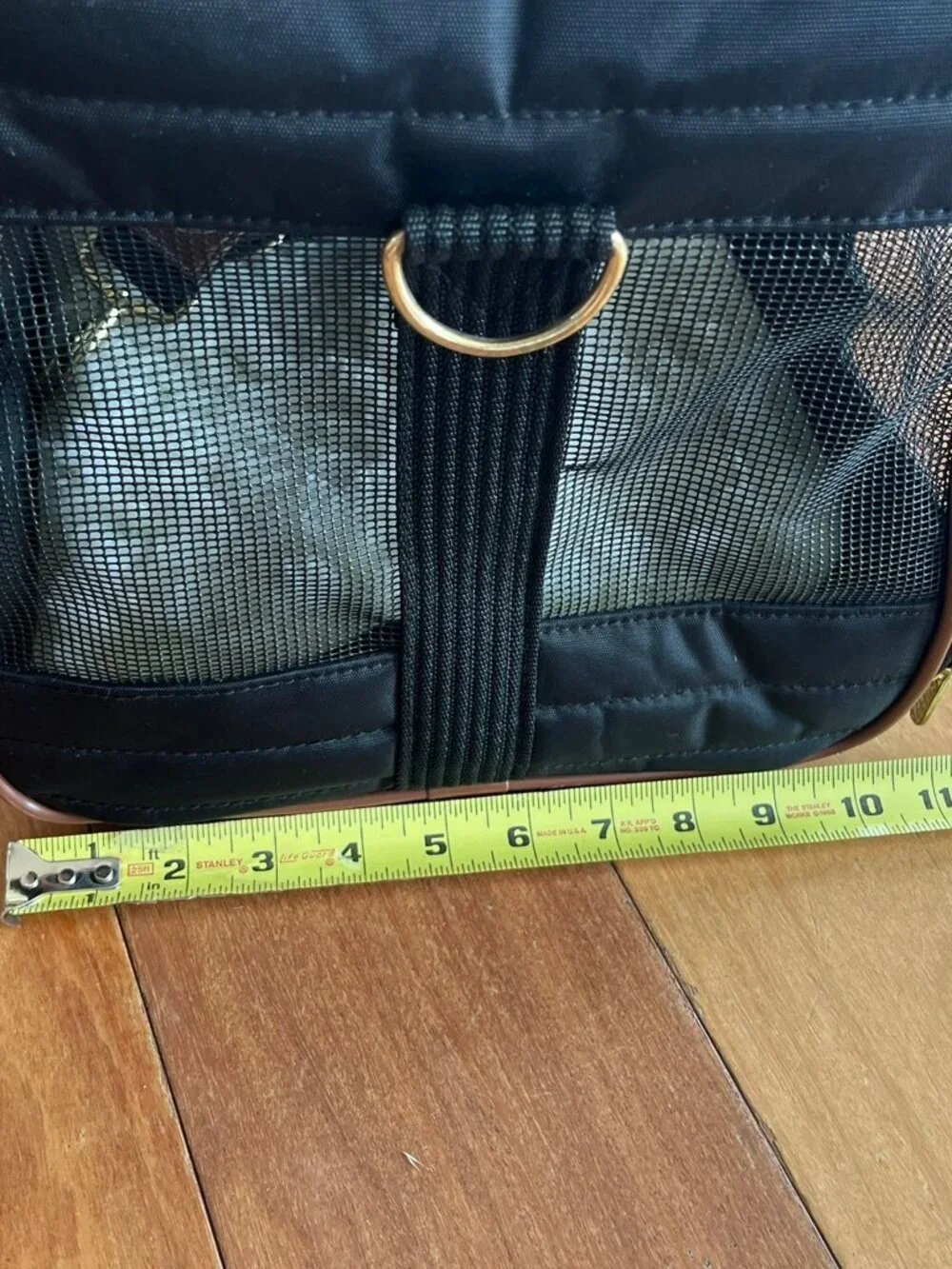 Sherpa Airline Approved Travel Pet Carrier Black Large Mesh Sides Dog 19x12x12